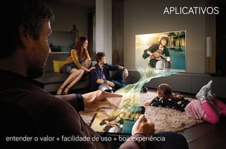aplicativos




entender o valor + facilidade de uso + boa experiência
 