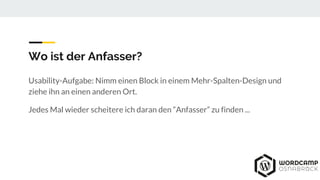 UX-Probleme mit dem neuen Block-Editor (Gutenberg)
