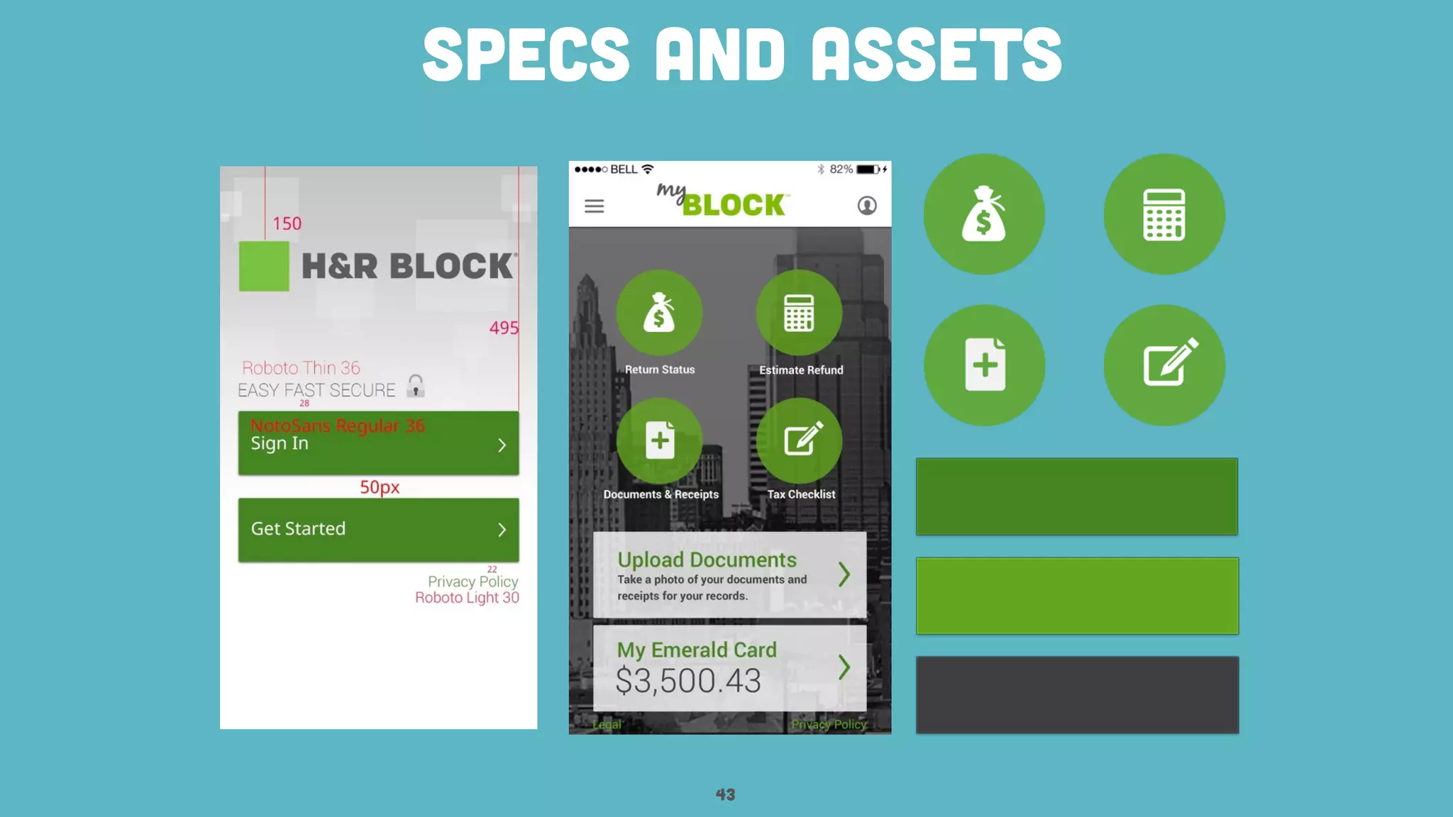 Specs and Assets
43
 