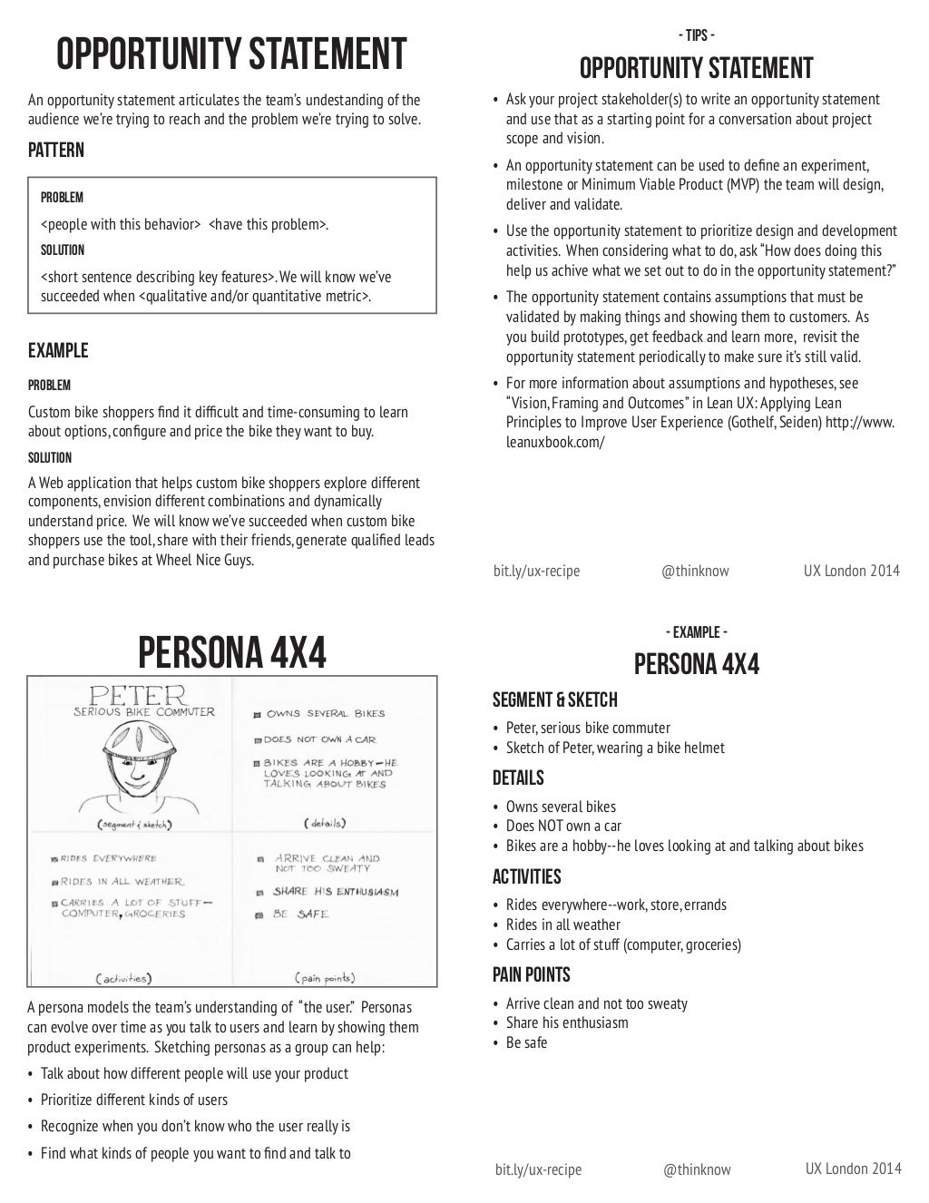 UX Recipe Cards