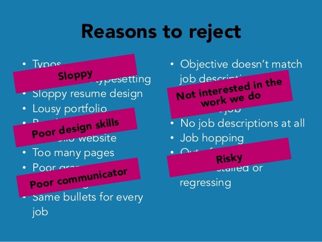 good and bad resumes