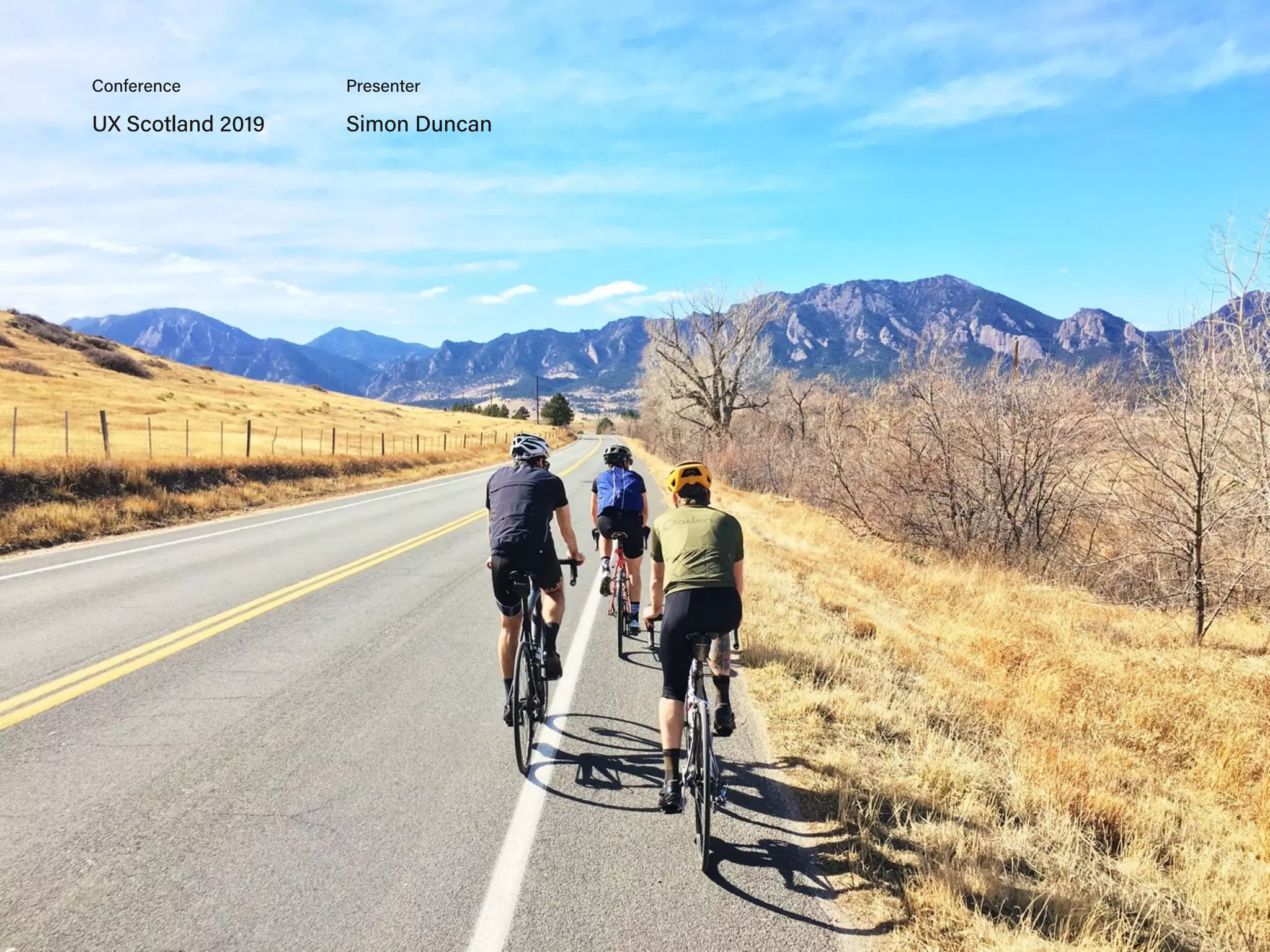 UX Scotland 2019 Simon Duncan
Conference Presenter
 