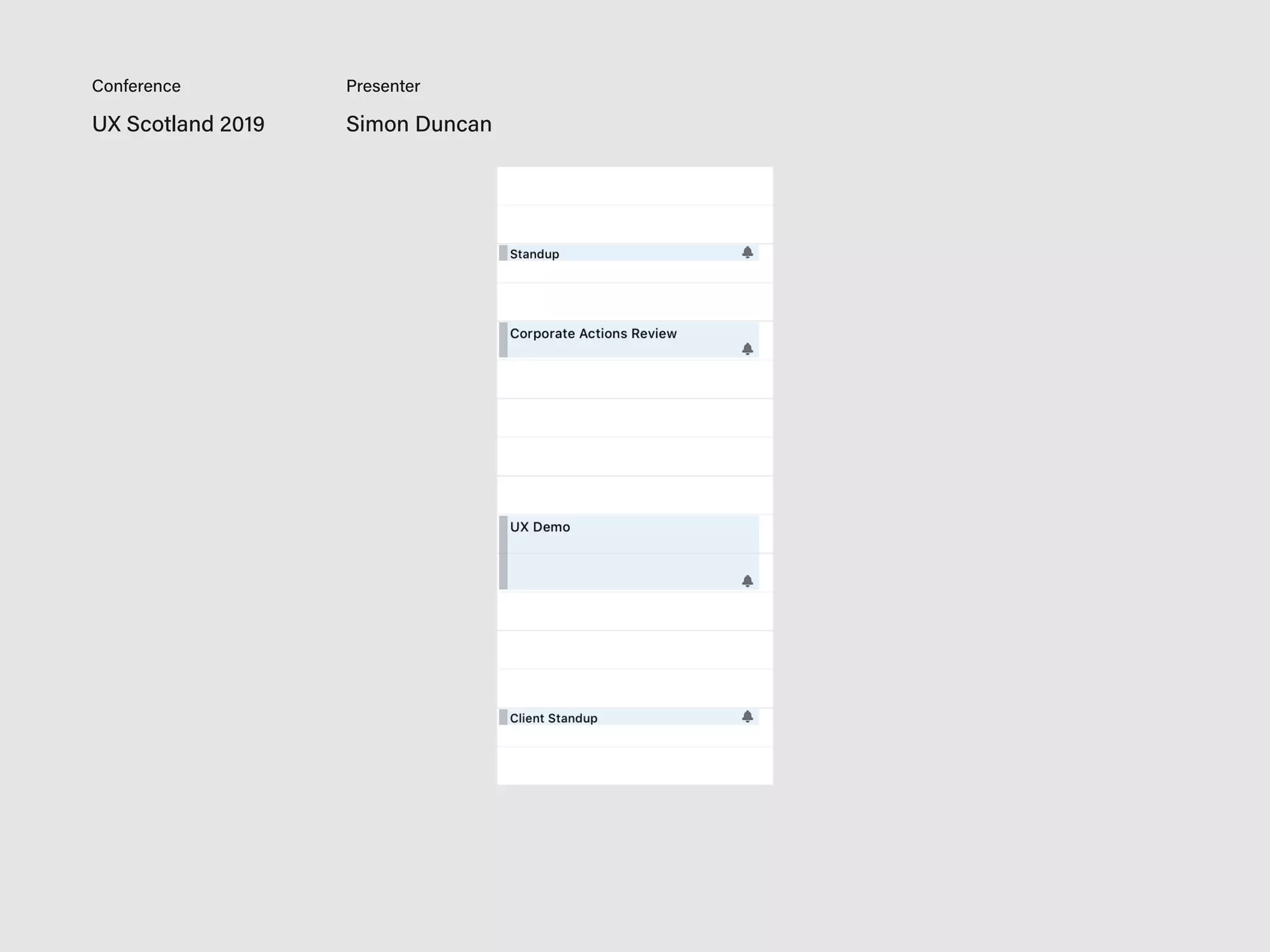 UX Scotland 2019 Simon Duncan
Conference Presenter
 