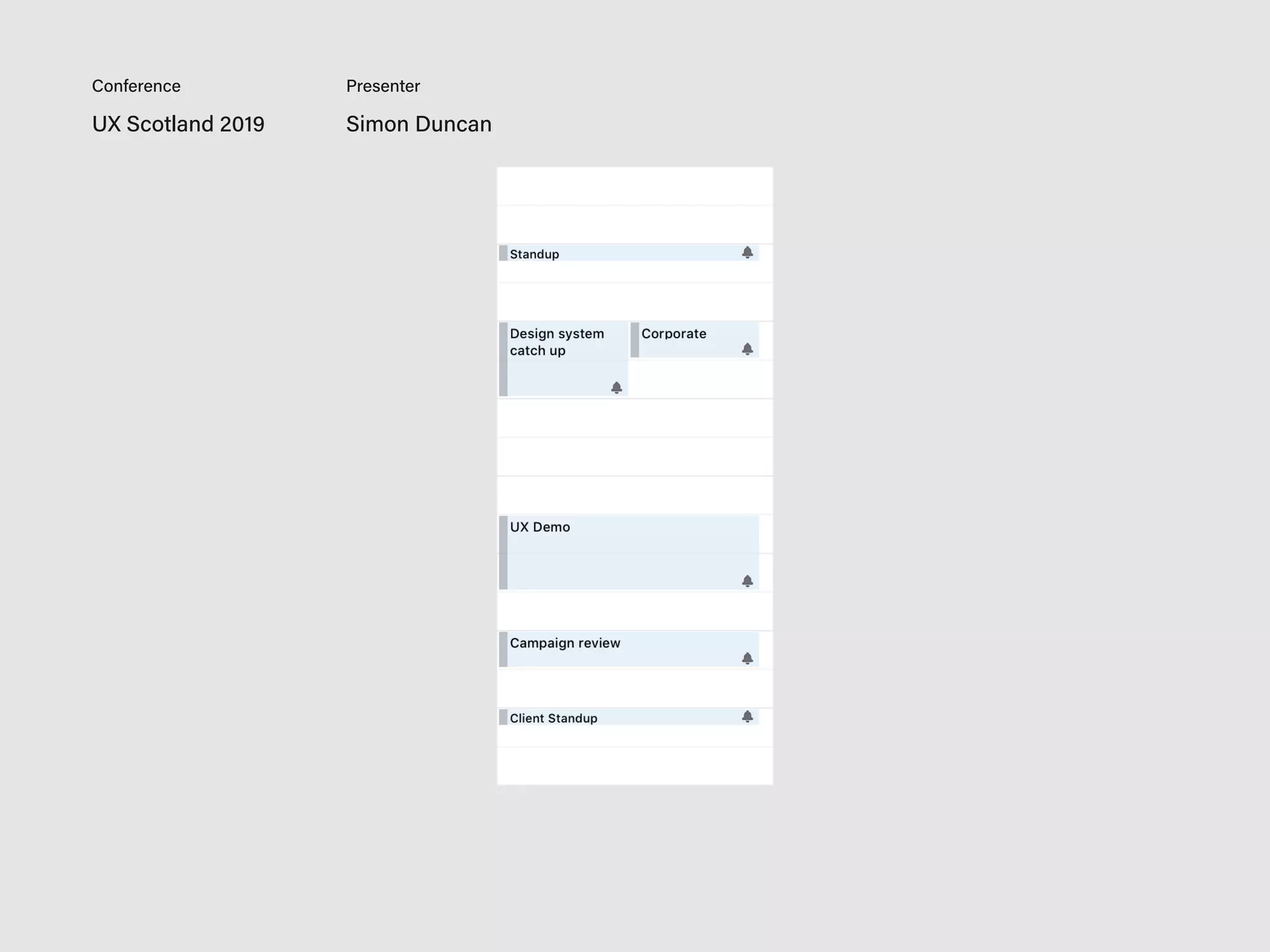UX Scotland 2019 Simon Duncan
Conference Presenter
 