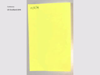 UX Scotland 2019 Simon Duncan
Conference Presenter
 