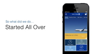 Started All Over
So what did we do…
 