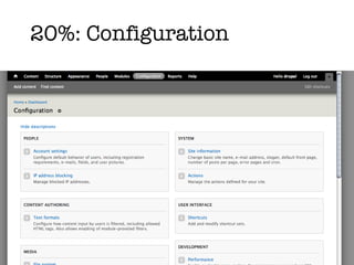20%: Configuration 