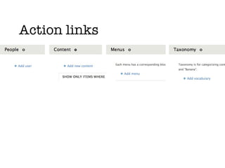 Action links 