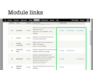 Module links 