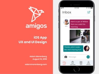 iOS App
UX and UI Design
Adam Morenberg
August 10, 2018
adammorenberg.com
 