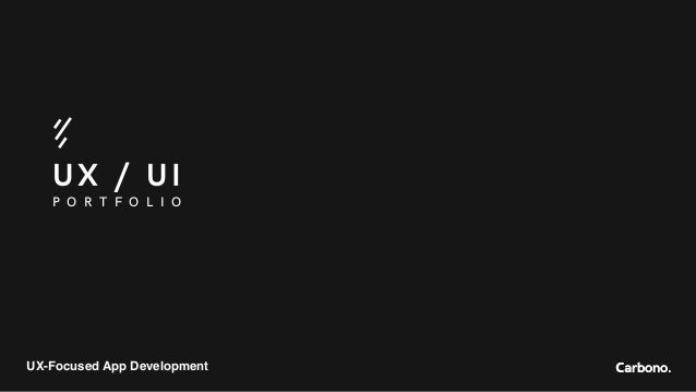 Ux Ui Portfolio Carbonodev