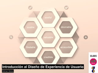 Introducción al Diseño de Experiencia de Usuario
Adrian Solca
 