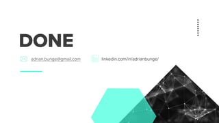 DONE
linkedin.com/in/adrianbunge/adrian.bunge@gmail.com
 