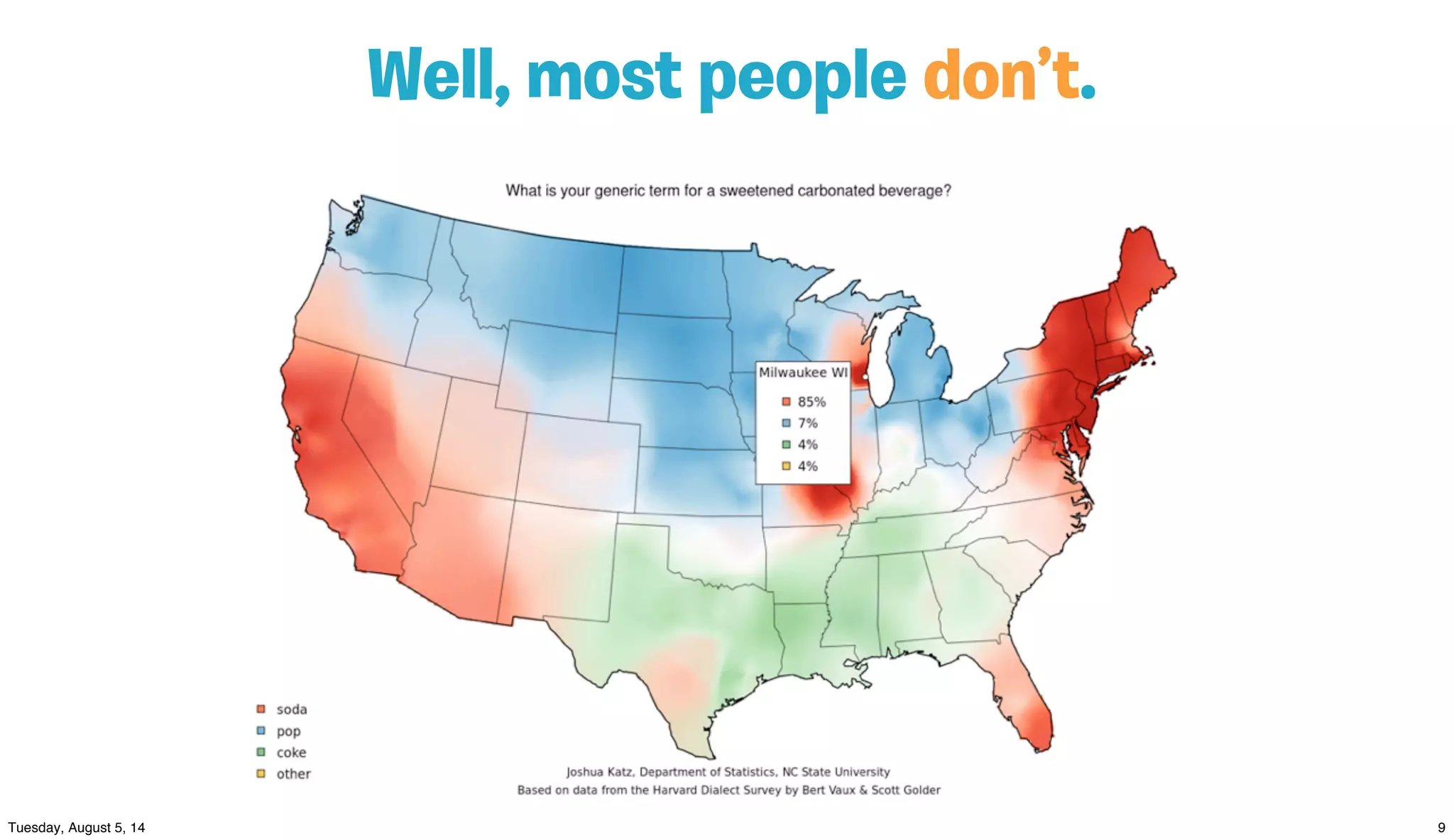 Well, most people don’t.
 