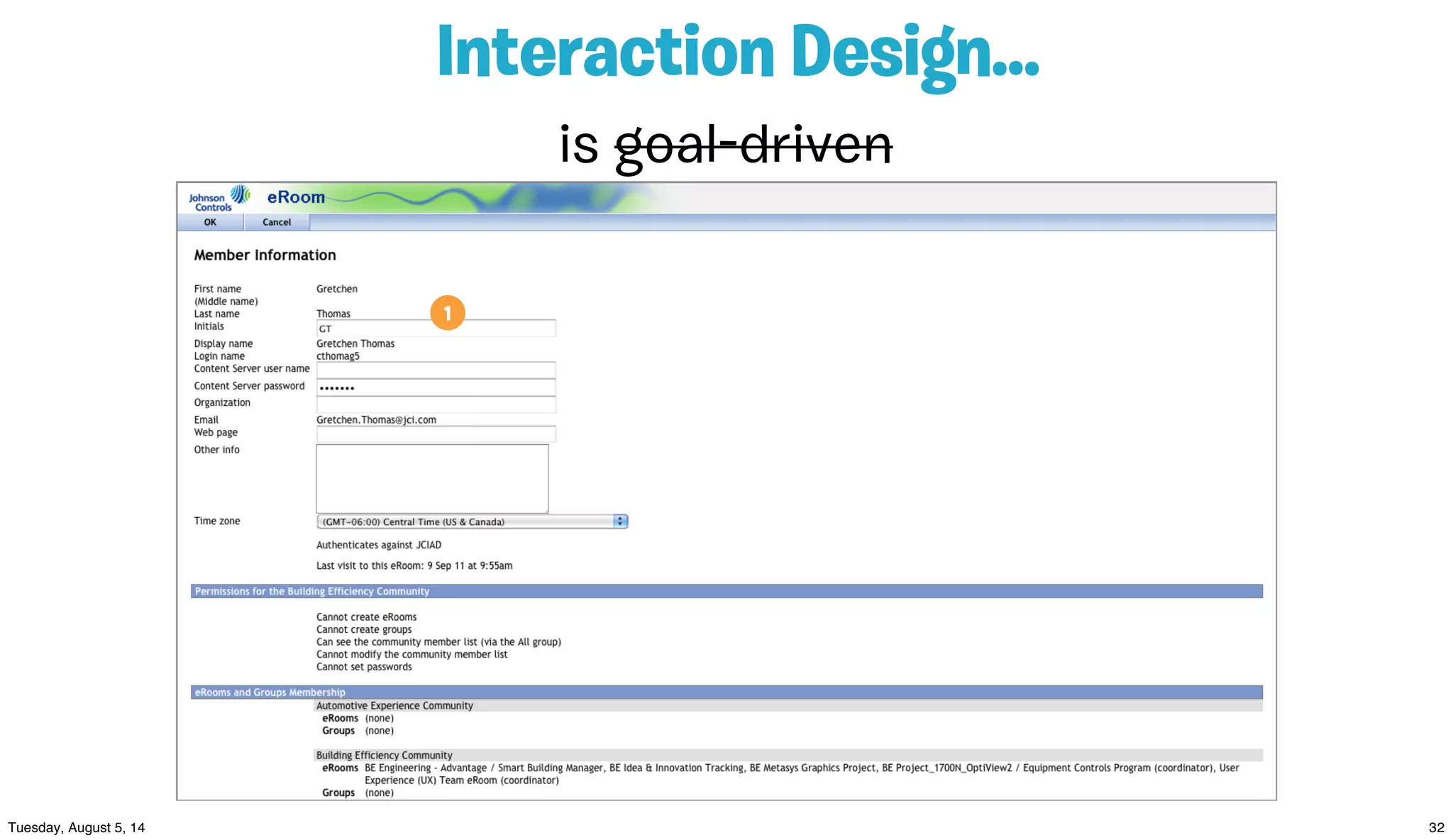 Interaction Design...
is goal-driven
1
 