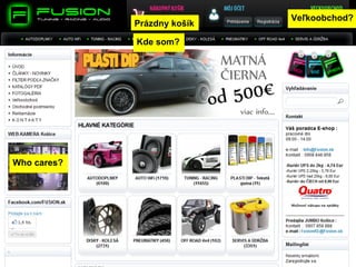 Veľkoobchod?
             Prázdny košík

             Kde som?




Who cares?
 