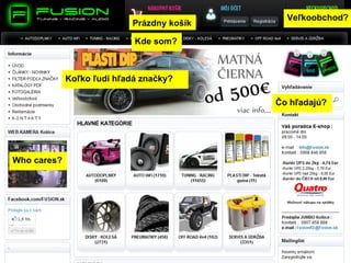 Veľkoobchod?
                           Prázdny košík

                            Kde som?



             Koľko ľudí hľadá značky?

                                           Čo hľadajú?




Who cares?
 