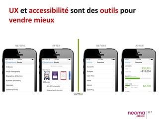 117
UX et accessibilité sont des outils pour
vendre mieux
 