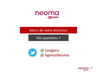 142
Merci de votre attention
Des questions ?
@ Linagora
@ AgenceNeoma
 