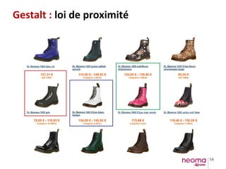 54
Gestalt : loi de proximité
 