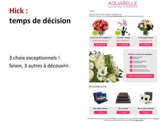 67
Hick :
temps de décision
3 choix exceptionnels !
Sinon, 3 autres à découvrir.
 