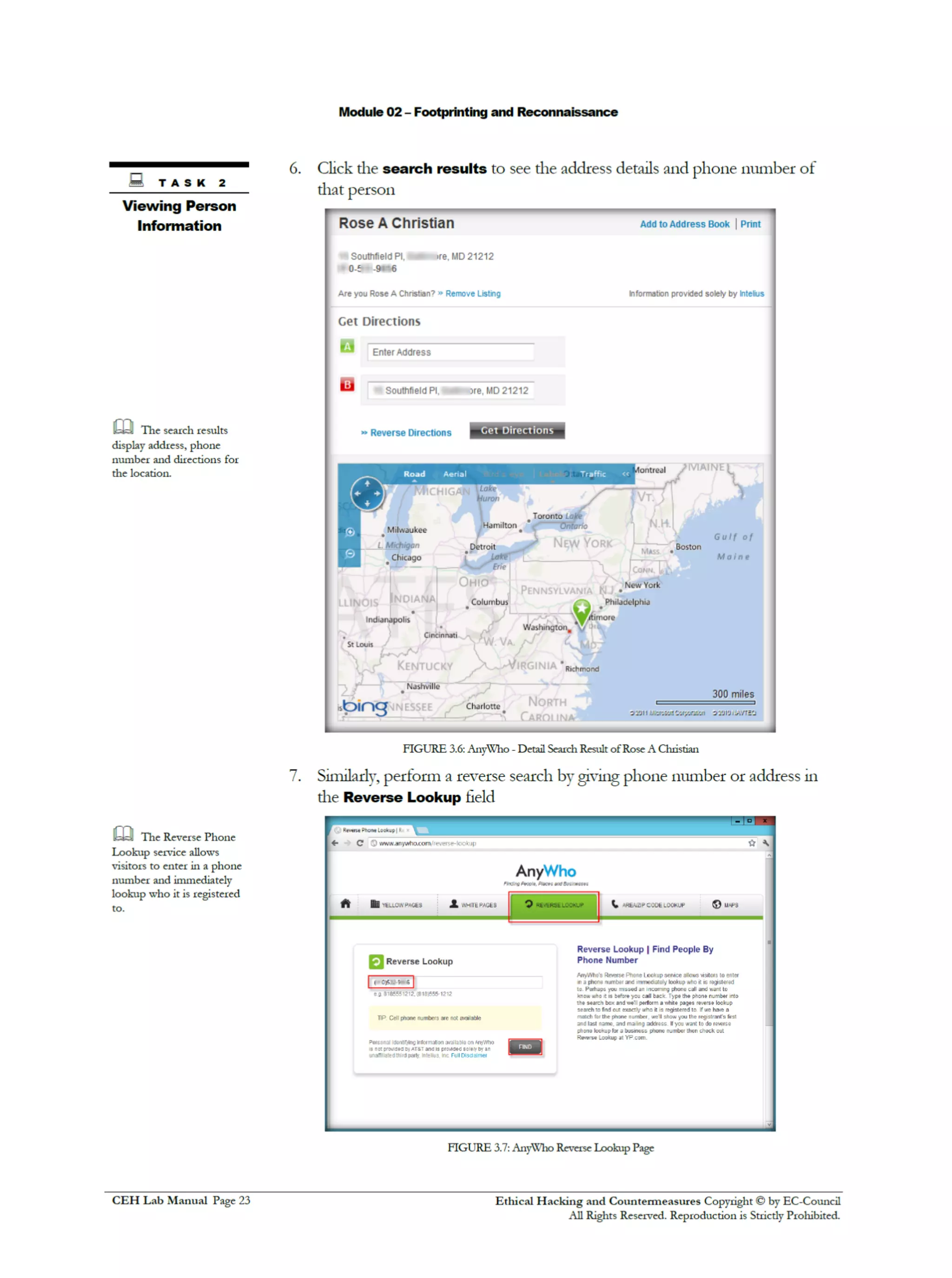 Cehv8 Labs - Module02: Footprinting and Reconnaissance