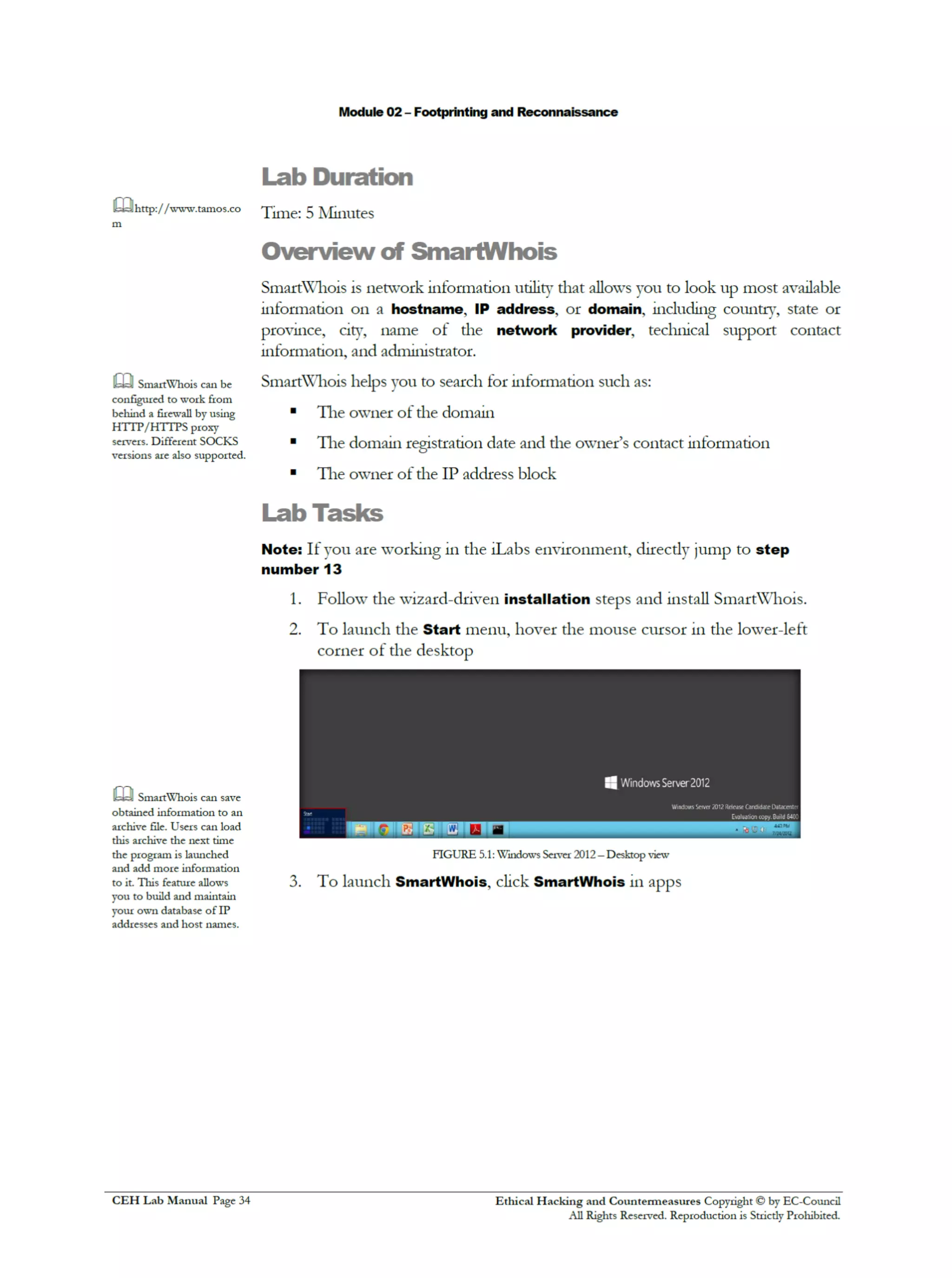 Cehv8 Labs - Module02: Footprinting and Reconnaissance