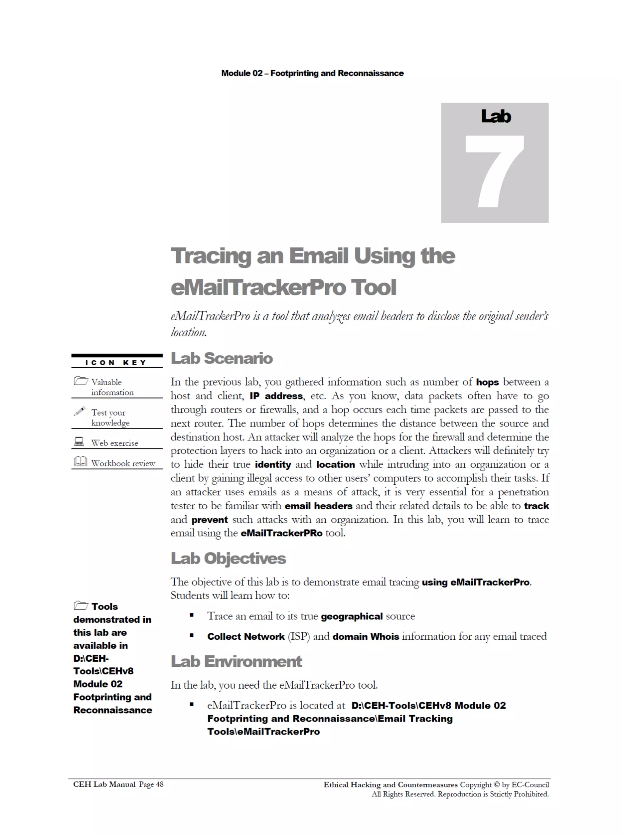 Cehv8 Labs - Module02: Footprinting and Reconnaissance