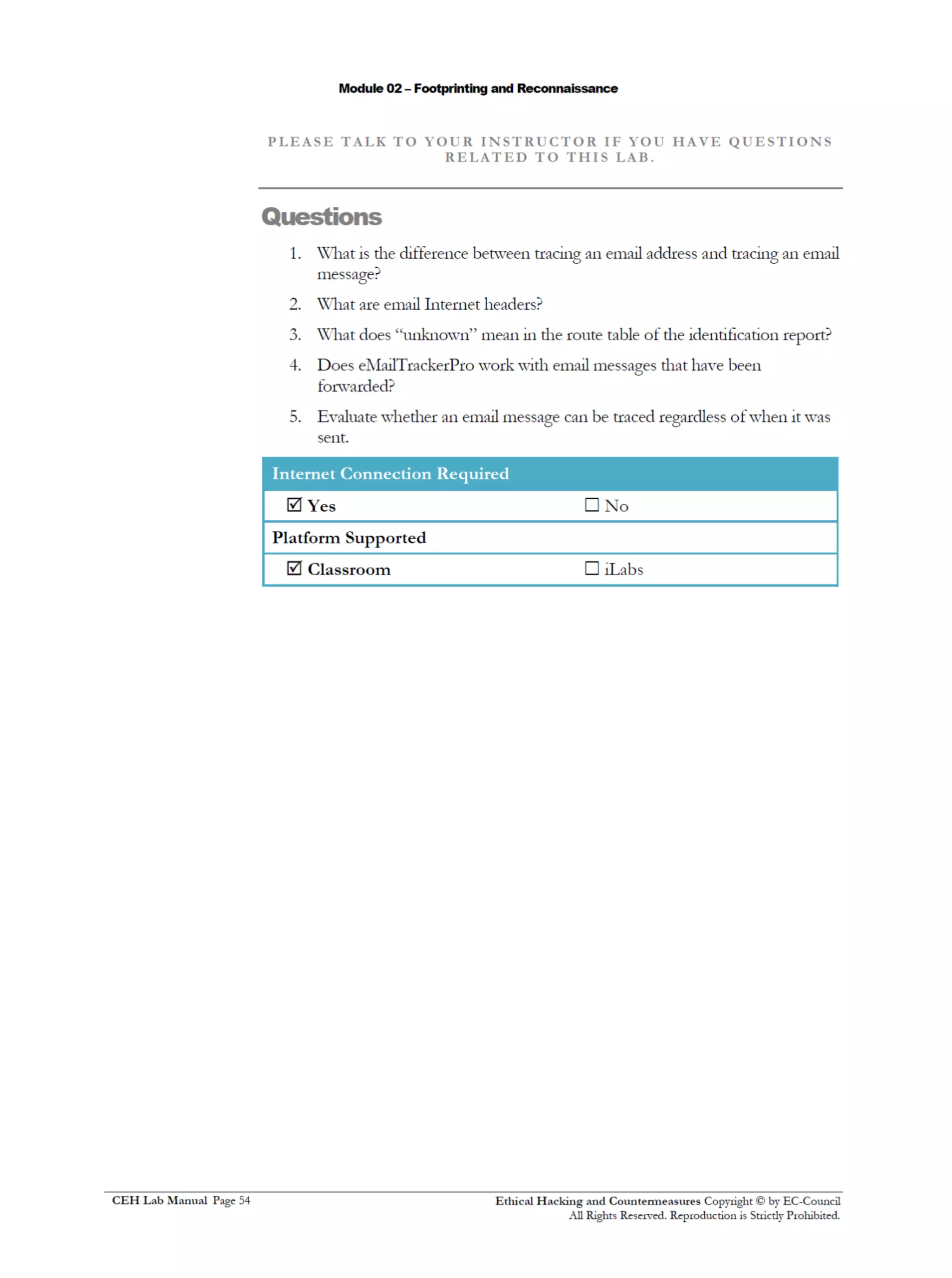 Cehv8 Labs - Module02: Footprinting and Reconnaissance