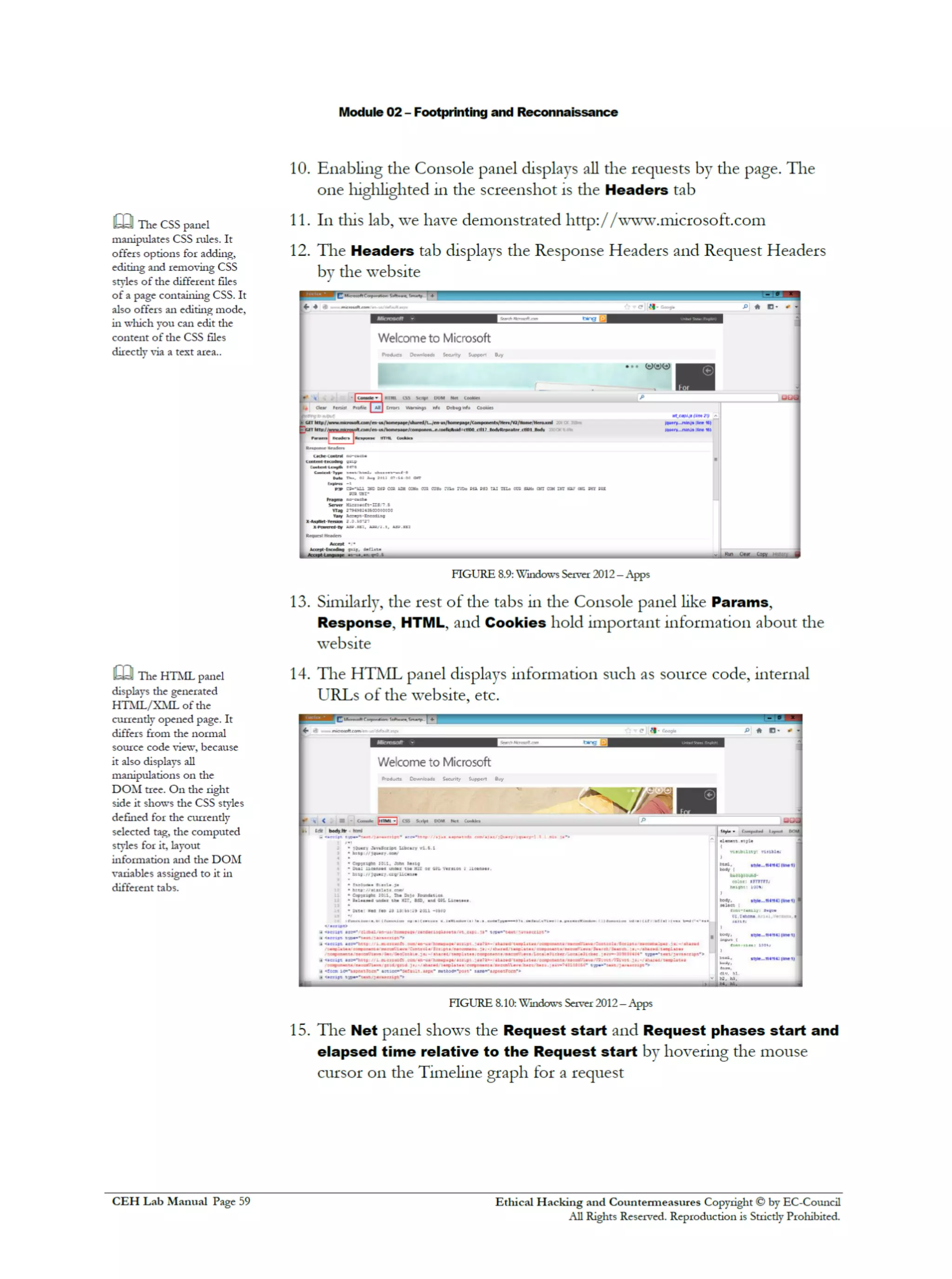 Cehv8 Labs - Module02: Footprinting and Reconnaissance