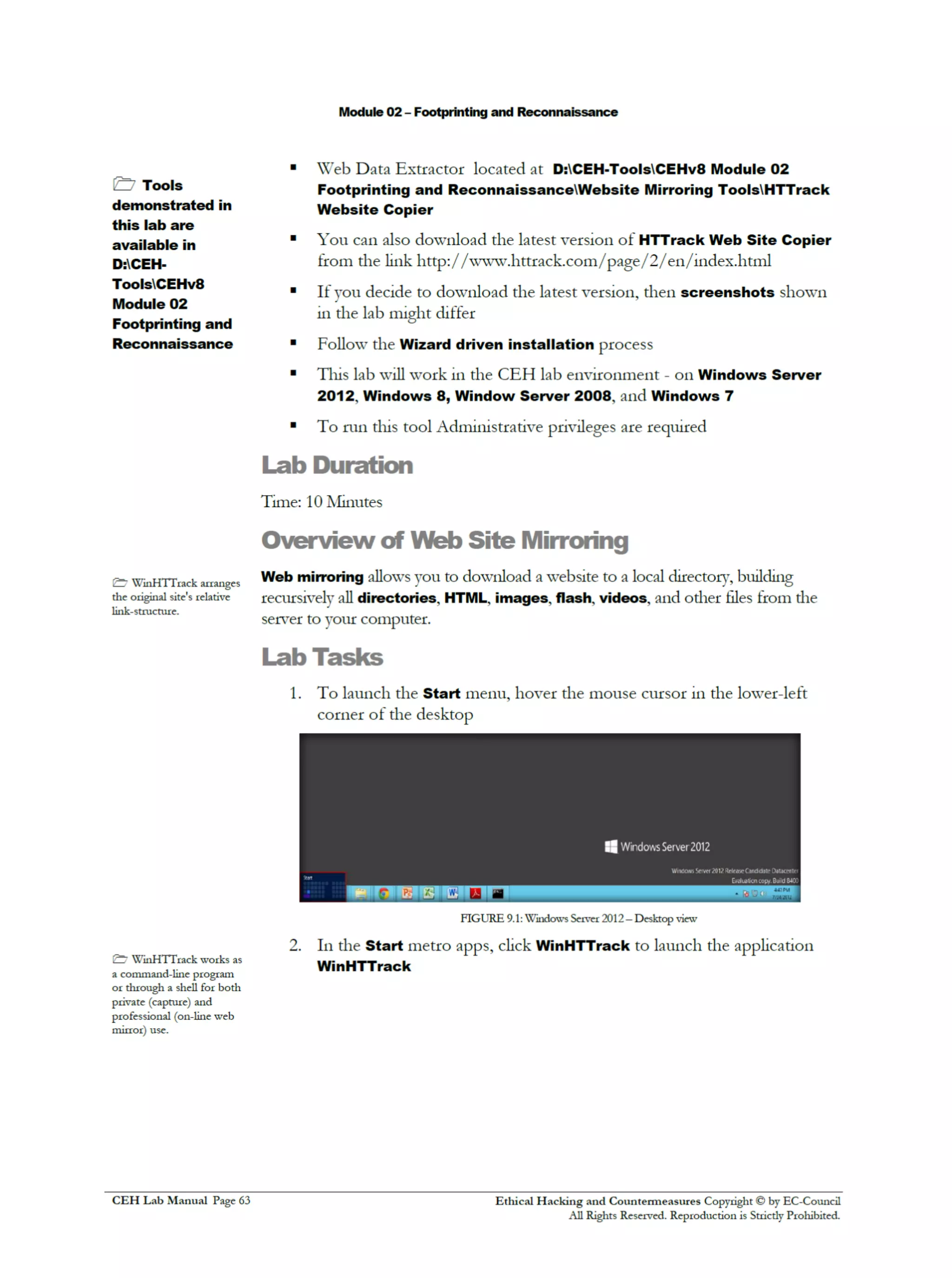Cehv8 Labs - Module02: Footprinting and Reconnaissance