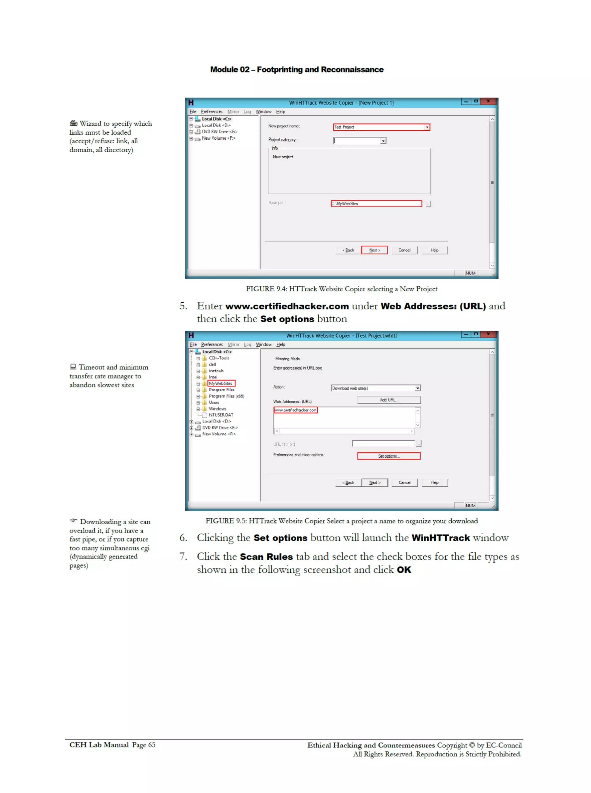 Cehv8 Labs - Module02: Footprinting and Reconnaissance