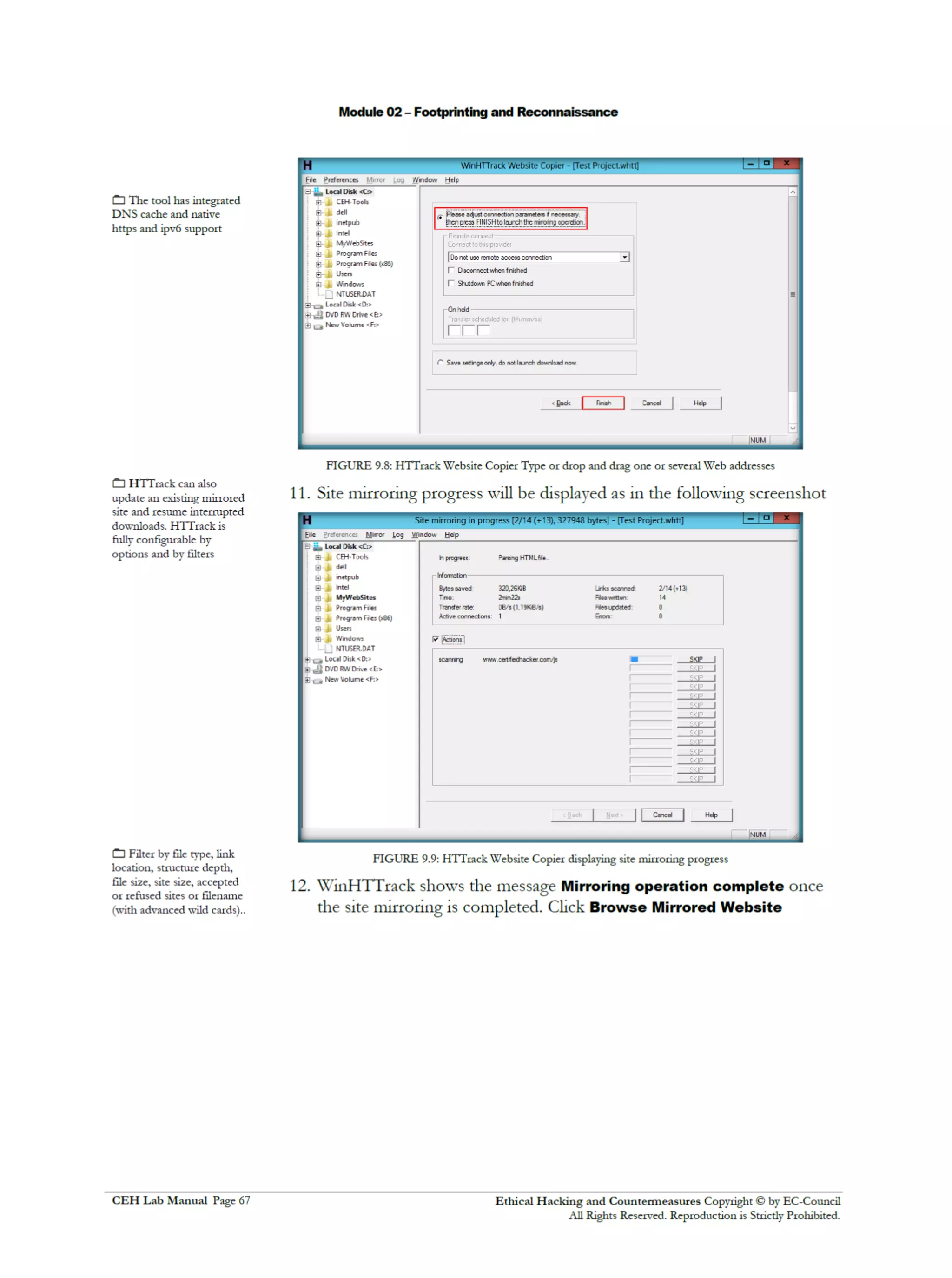 Cehv8 Labs - Module02: Footprinting and Reconnaissance