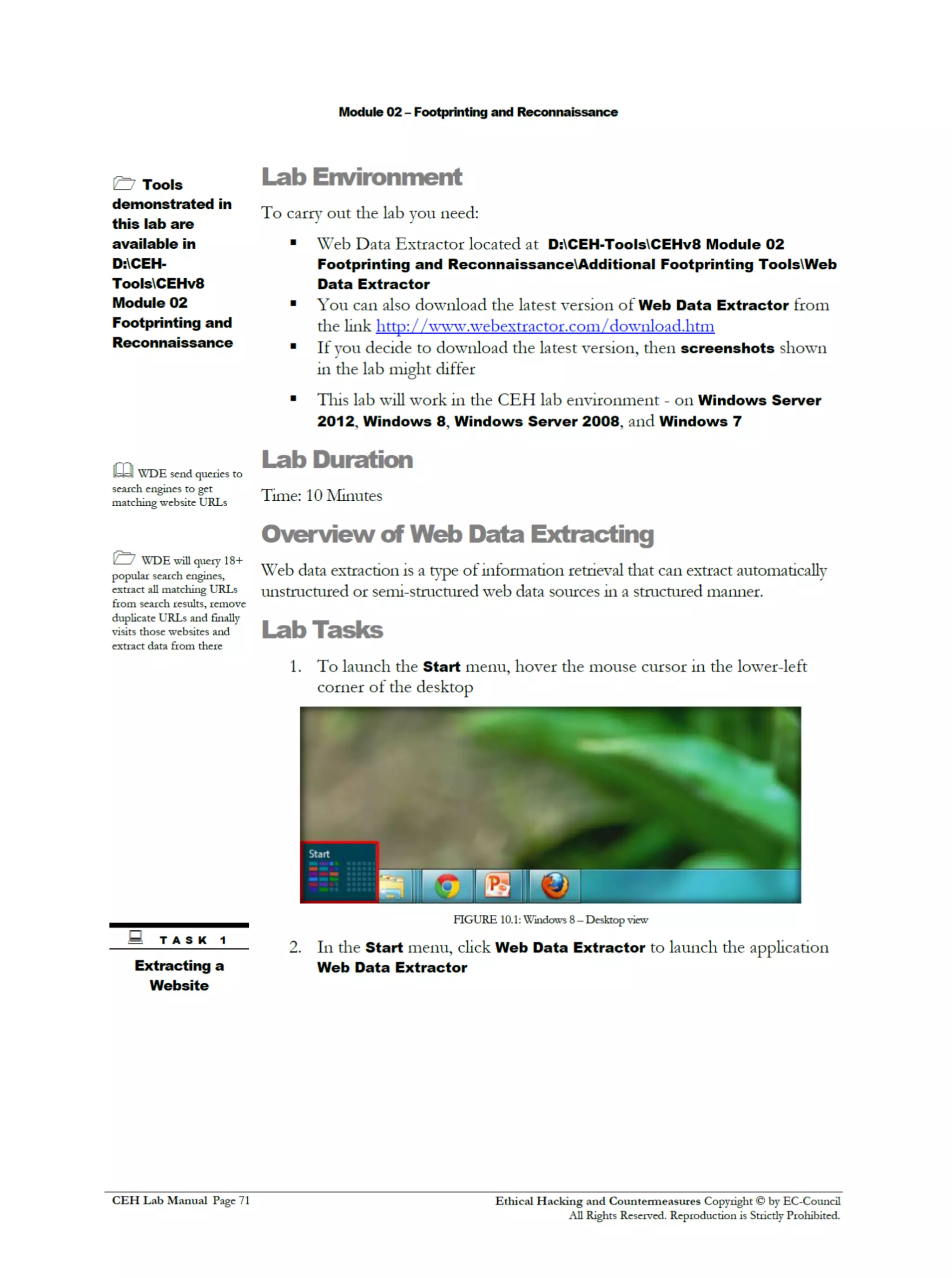 Cehv8 Labs - Module02: Footprinting and Reconnaissance