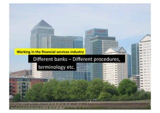 UX and the City - An introduction to user experience design in the financial services industry