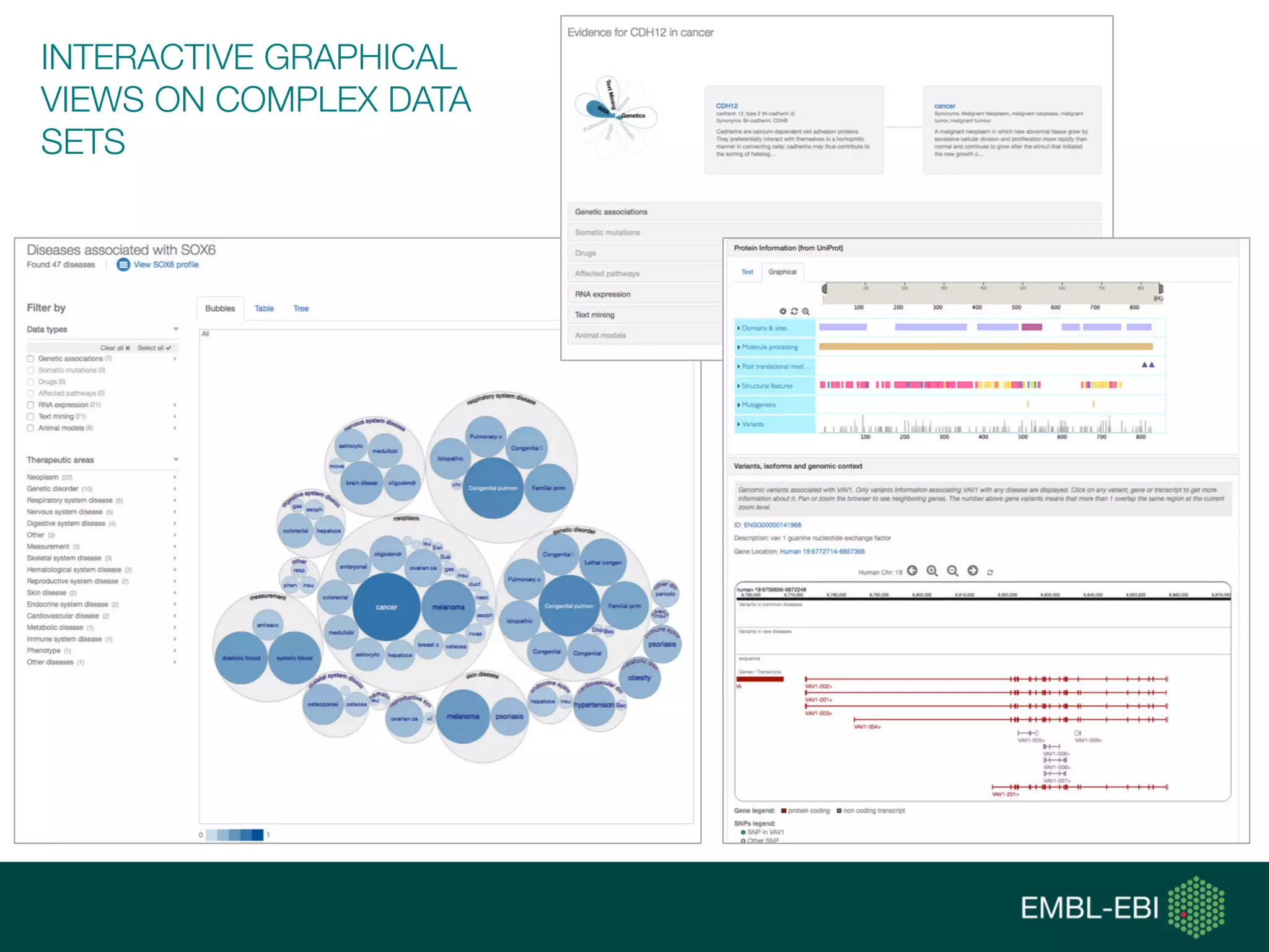 INTERACTIVE GRAPHICAL
VIEWS ON COMPLEX DATA
SETS
 