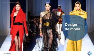 Aula aberta!6
Organização da vida cotidiana
Design  
de moda
 