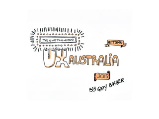 Sketchnotes from UX Australia 2015