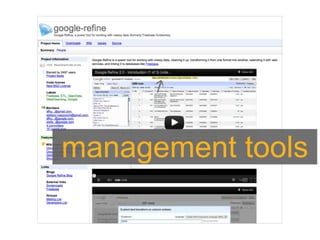 management tools
 