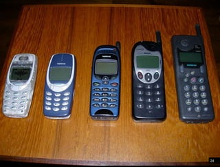 Mobile phones evolved from the landline phone24
