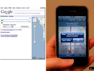 84Google maps - PC vs. Mobile