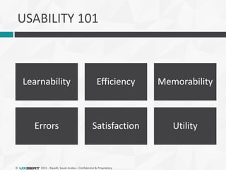UX & Design Riyadh: Usability Guidelines for Websites & Mobile Apps