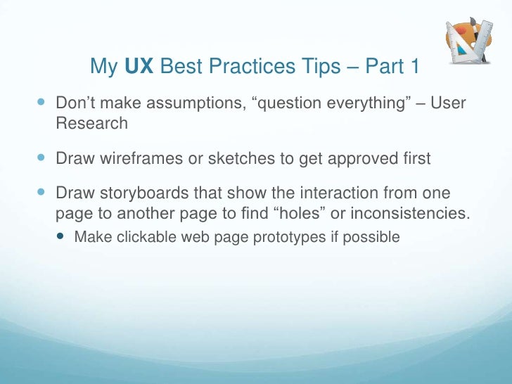 UX Best Practices and Tips