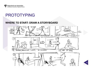 PROTOTYPING
WHERE TO START: DRAW A STORYBOARD




                                    36
 
