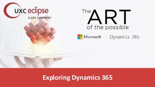 Exploring Dynamics 365
 