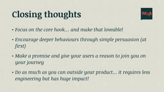 Using behaviour design to create a minimum loveable product