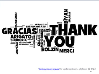 39
“thank you in every language” by woodleywonderworks with licence CC BY 2.0
 