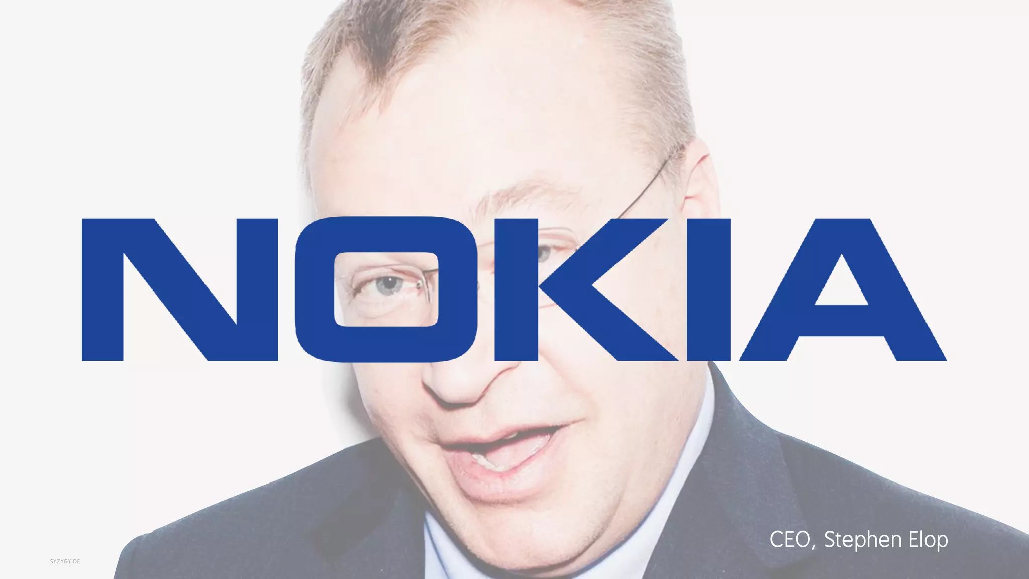 SYZYGY.DE
CEO, Stephen Elop
 