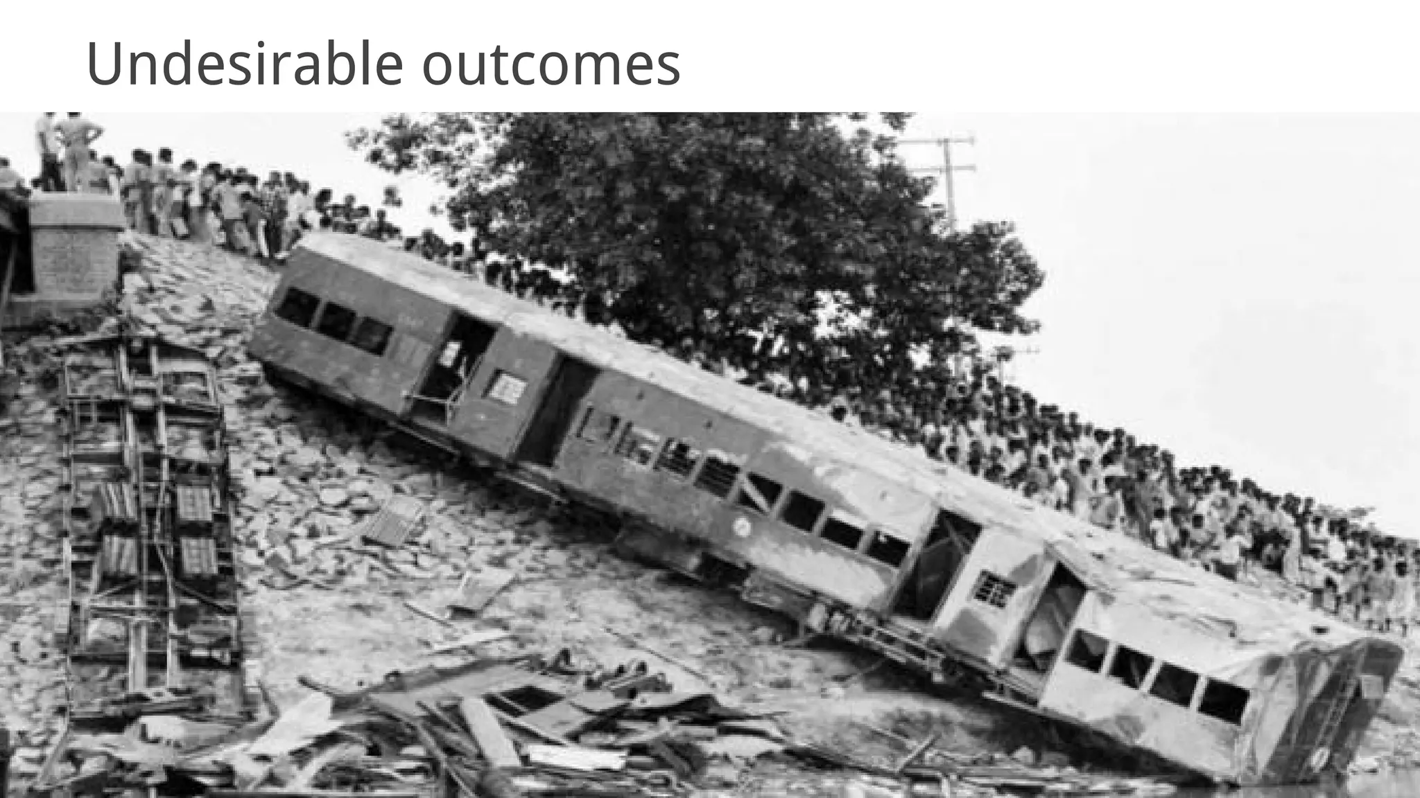 Undesirable outcomes
 