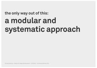 A Swiss Mini Design Thinking Session